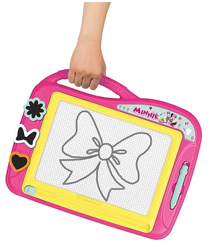 Buy Clementoni Minnie Magnetic Drawing Painting Board Erase & Reusable with 3 Stencils | Yallatoys.com
