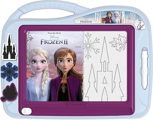Buy Clementoni Frozen Magnetic Drawing Painting Board Erase & Reusable with 3 Stencils | Yallatoys.com