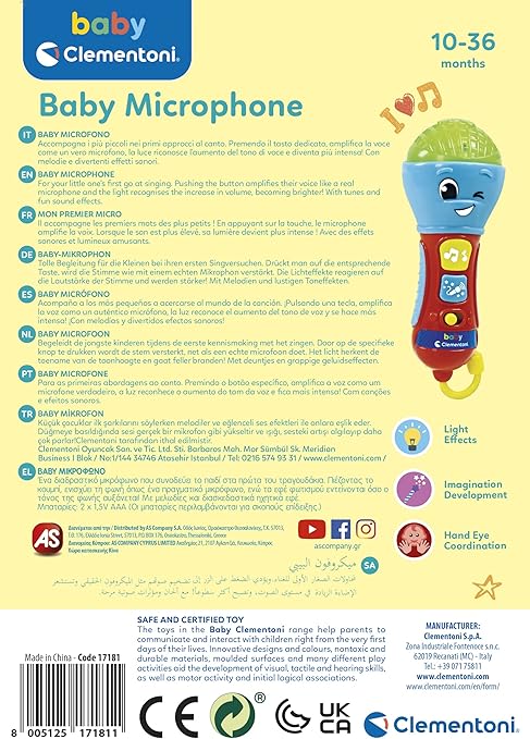 Buy Clementoni Baby Microphone | Yallatoys.com