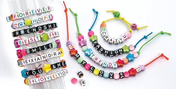 Buy Clementoni Crazy Chic Message Bracelets Jewellery Kit | Yallatoys.com