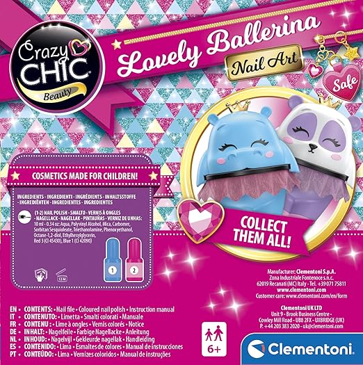 Buy Clementoni Crazy Chic Lovely Ballerina Nail Art | Yallatoys.com