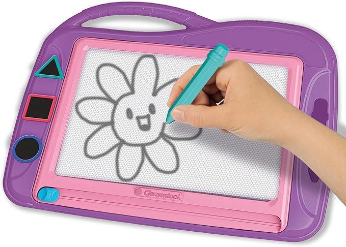 Buy Clementoni Gabbys Magnetic Drawing Painting Board Erase & Reusable with 3 Stencils | Yallatoys.com