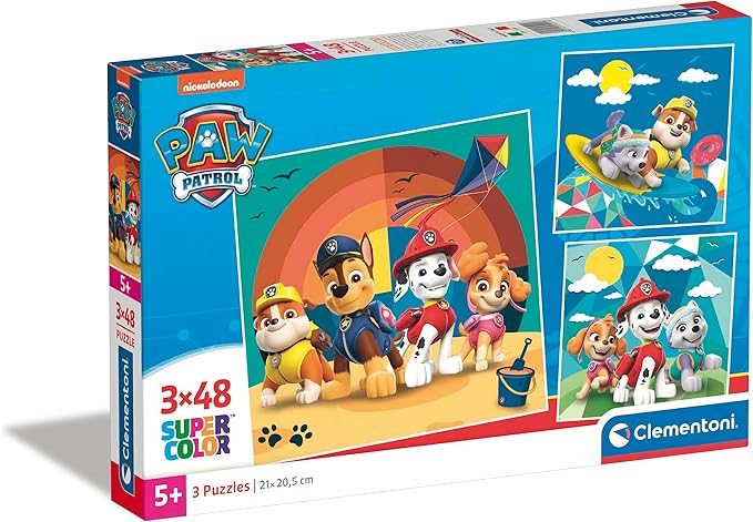 Buy Clementoni Paw Patrol Puzzle Beach 3x48pcs | Yallatoys.com