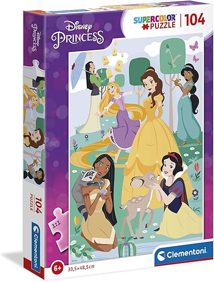 Buy Clementoni Supercolor Puzzle Disney Princess 104pcs | Yallatoys.com