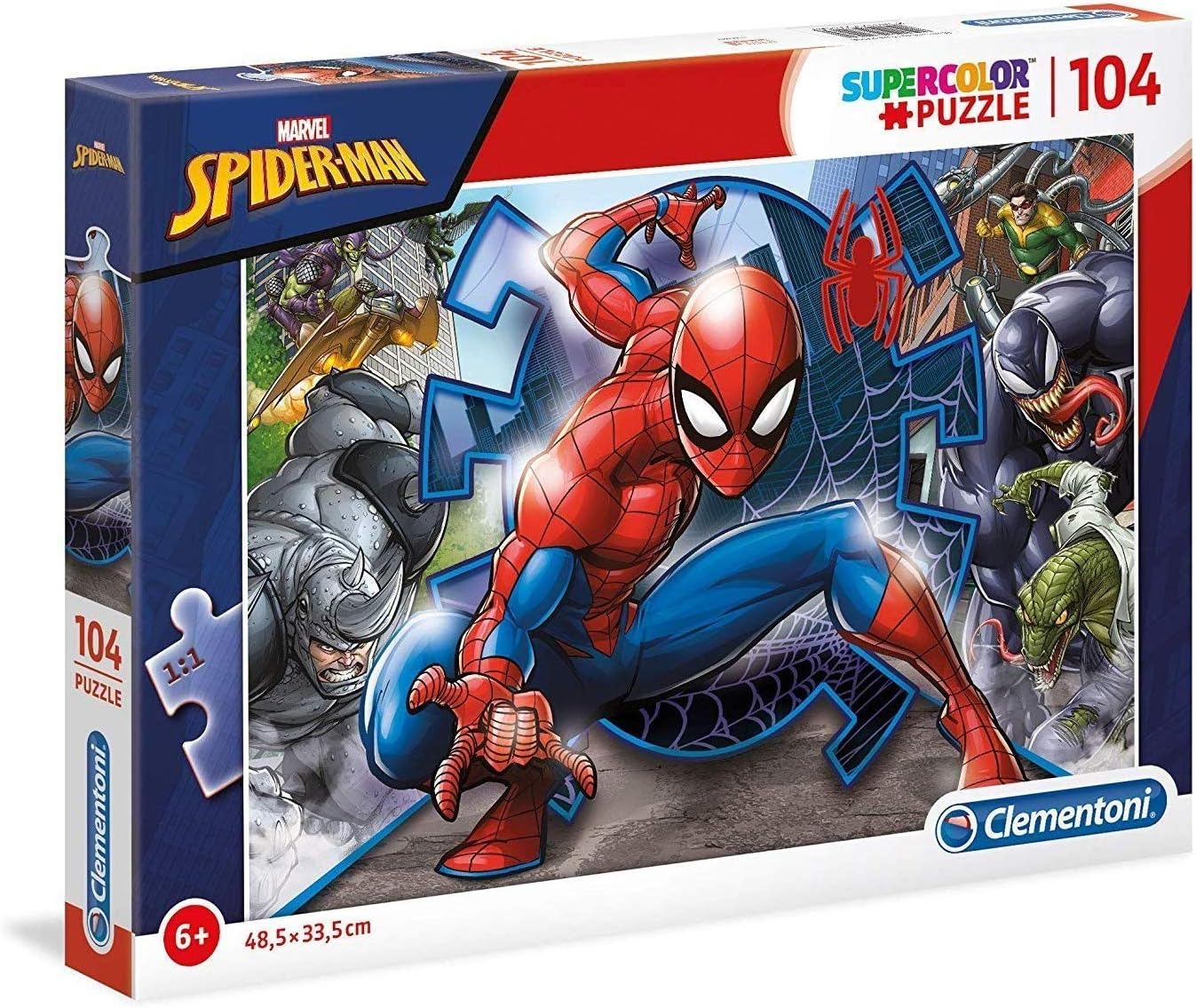Buy Clementoni Supercolor Puzzle Spider Man 104pcs | Yallatoys.com