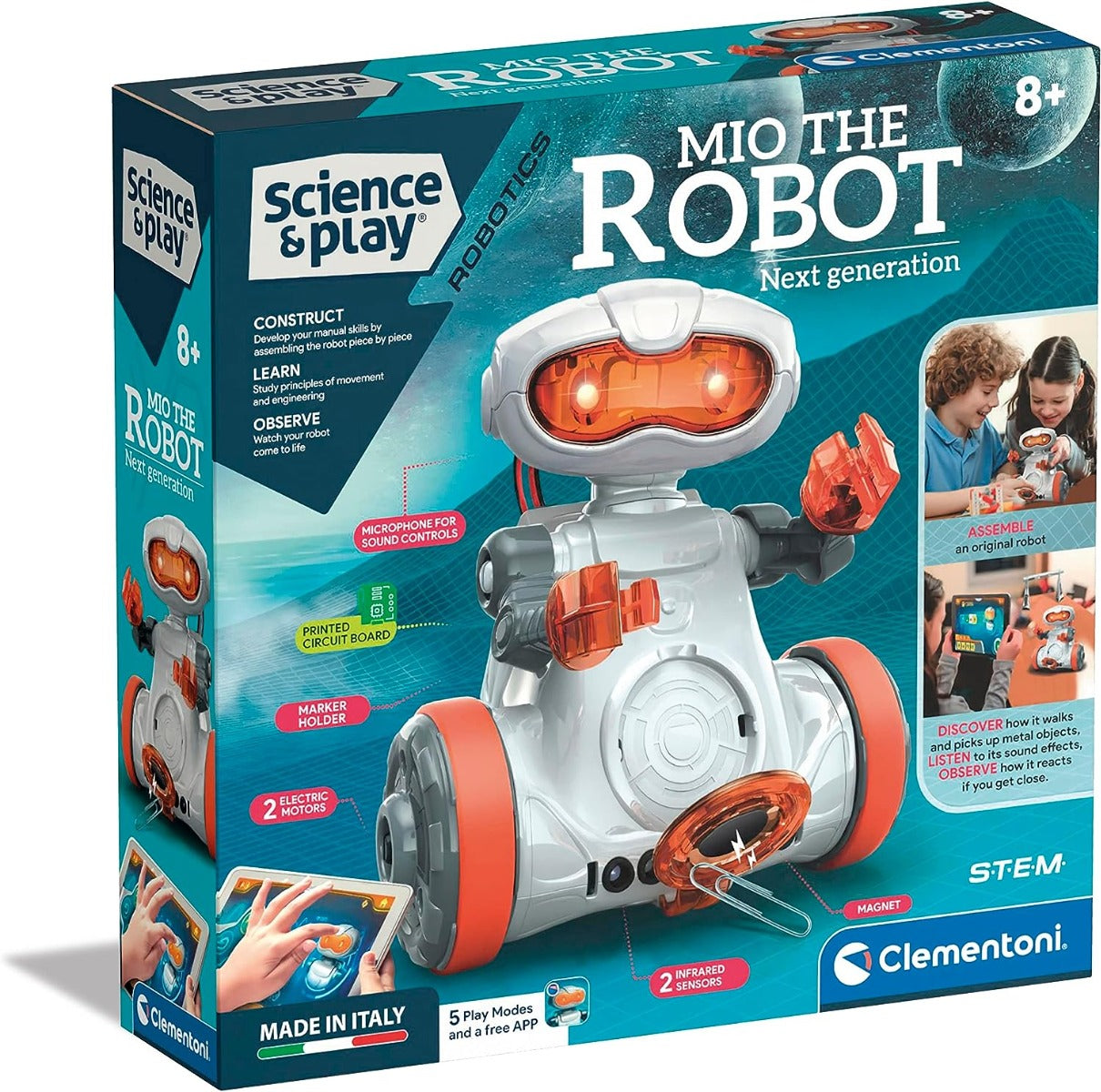 Buy Clementoni Science & Play Mio Robot Scientific Building Set | Yallatoys.com