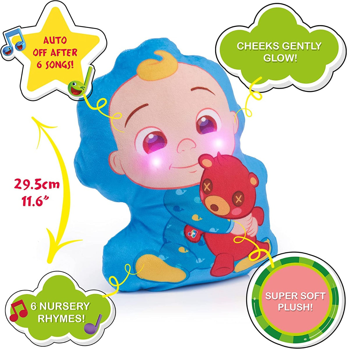 Buy Cocomelon Plush JJ Musical Sleep Soother | Yallatoys.com