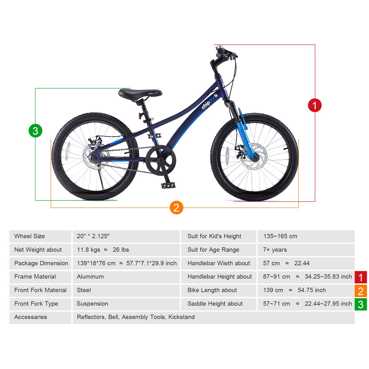 Buy Chipmunk Bikes 20"Purple | Yallatoys.com