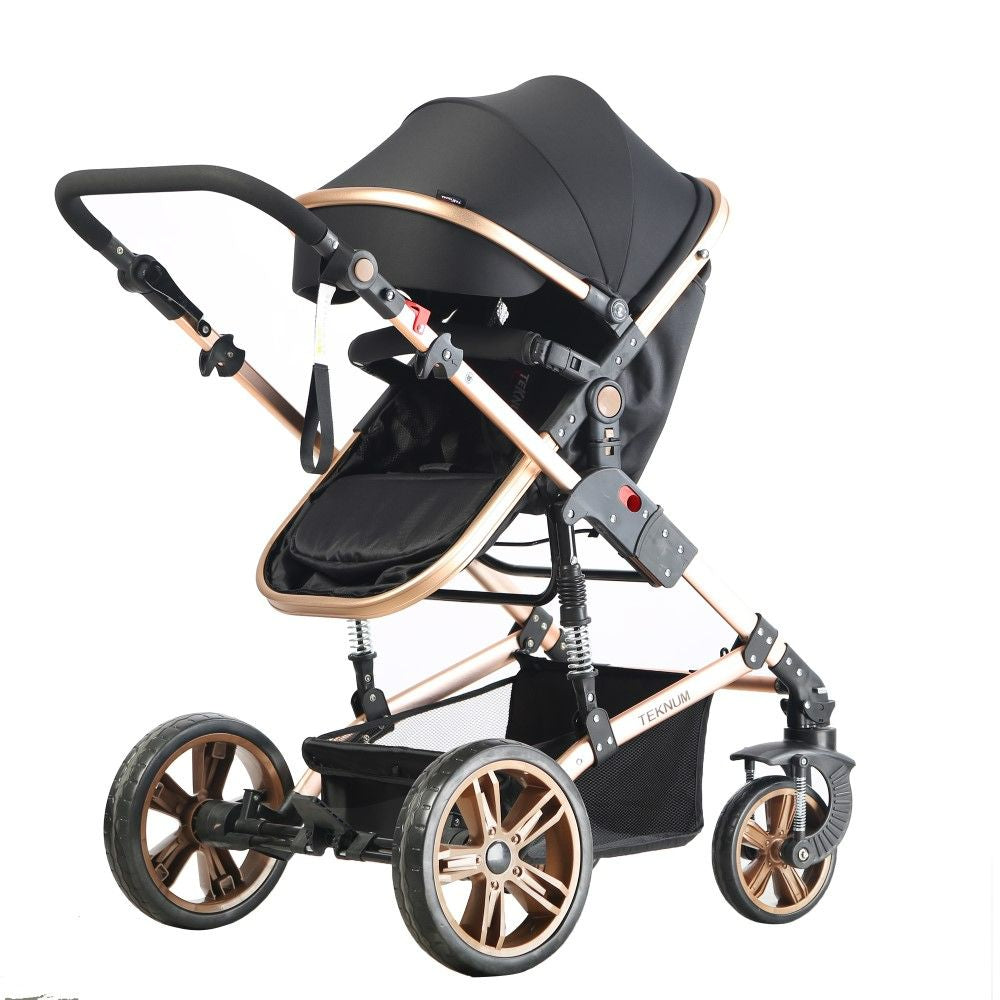 Teknum 3 In 1 Pram Stroller Story-Black + Infant Car Seat Teknum Yallatoys