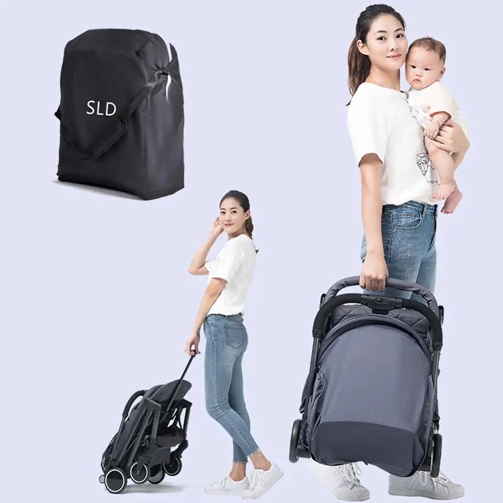 Teknum Grey Travel Lite Stroller with Sunveno Diaper Bag Black with Hooks Teknum Yallatoys