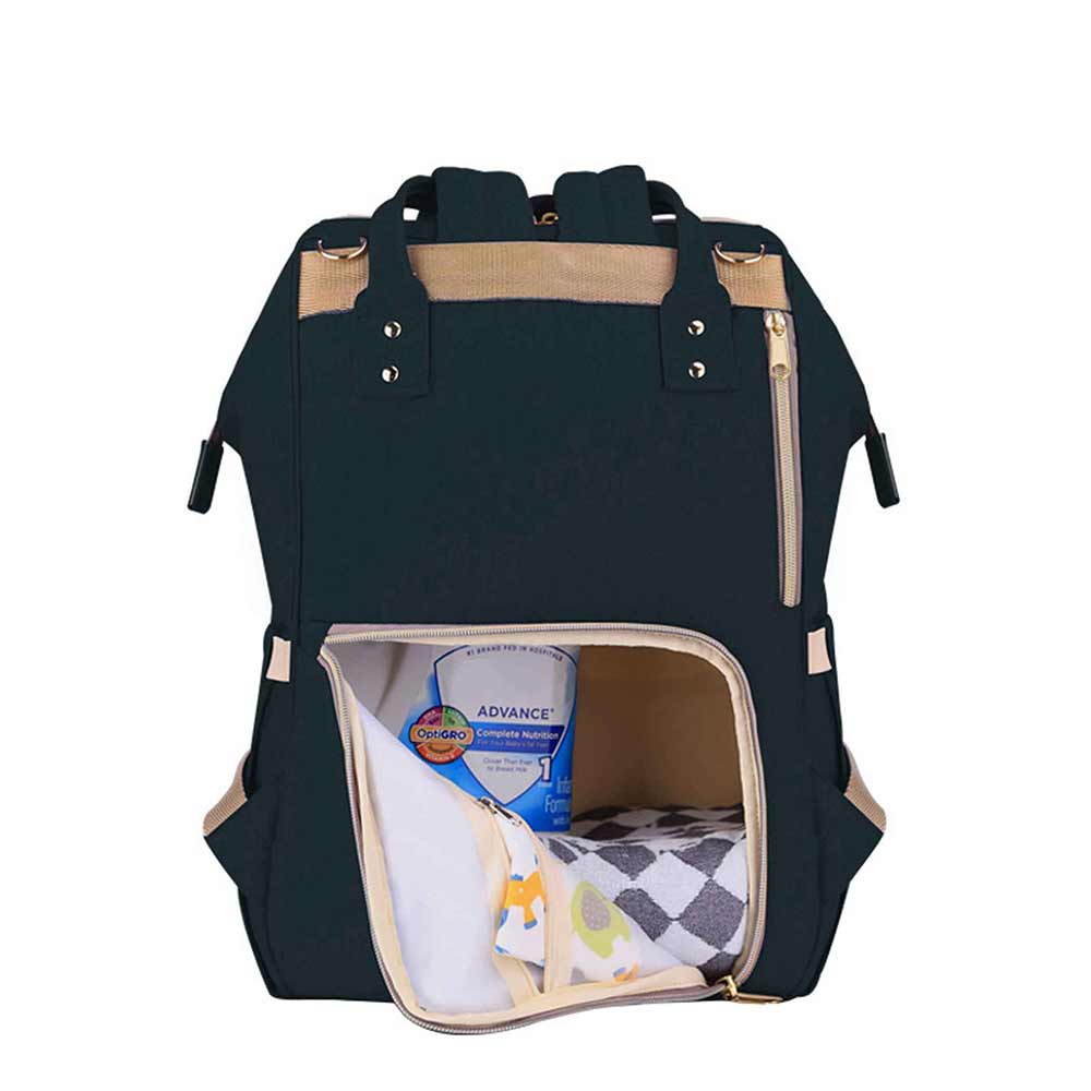 Buy Teknum Grey Travel Lite Stroller with Sunveno Diaper Bag Black with Hooks | Yallatoys.com