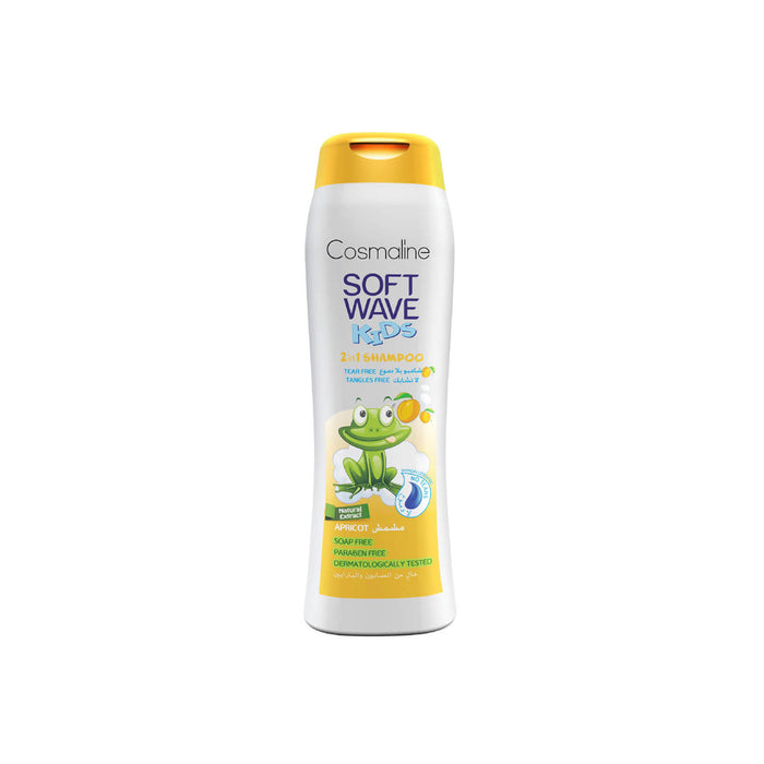 Cosmaline Soft Wave Kids Apricot 2in1 Shampoo 400ml Cosmaline Yallatoys