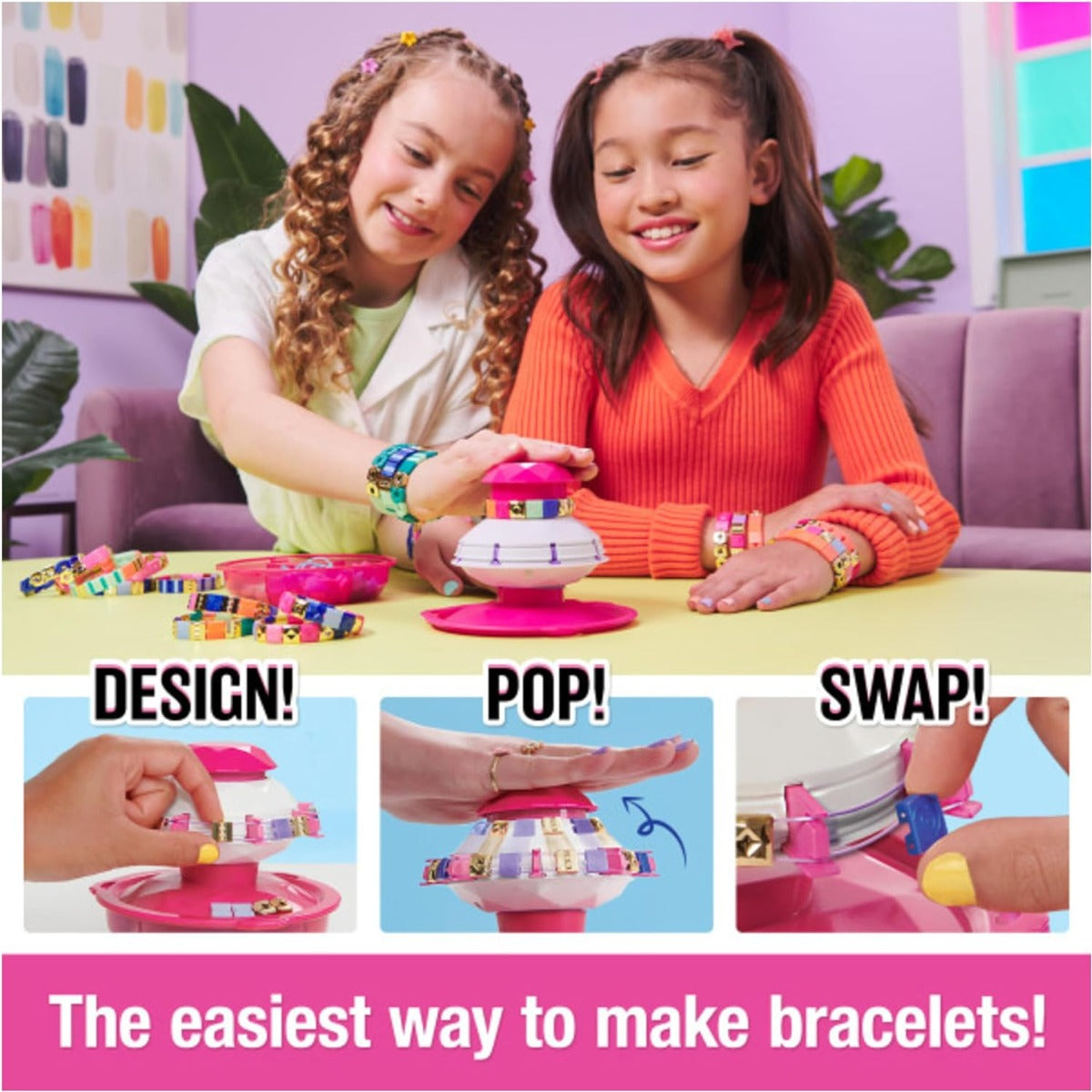 Buy Cool Maker PopStyle Bracelet Maker 170 Stylish Beads 10 Bracelets Storage | Yallatoys.com