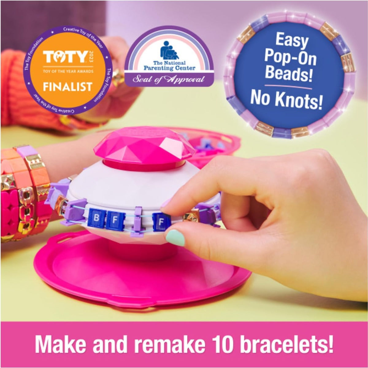 Buy Cool Maker PopStyle Bracelet Maker 170 Stylish Beads 10 Bracelets Storage | Yallatoys.com