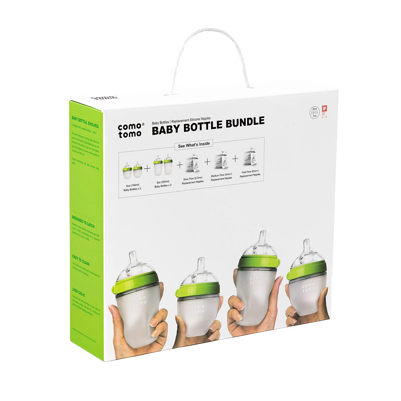 Comotomo  Baby Bottle Bundle Green Comotomo Yallatoys