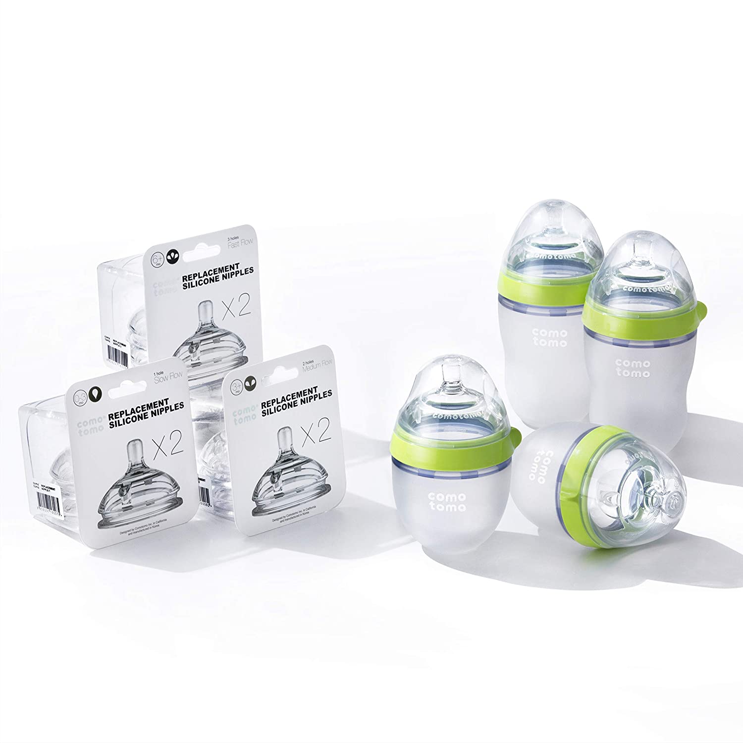 Comotomo  Baby Bottle Bundle Green Comotomo Yallatoys