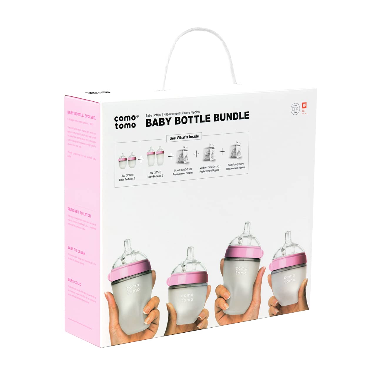 Comotomo  Baby Bottle Bundle Pink Comotomo Yallatoys