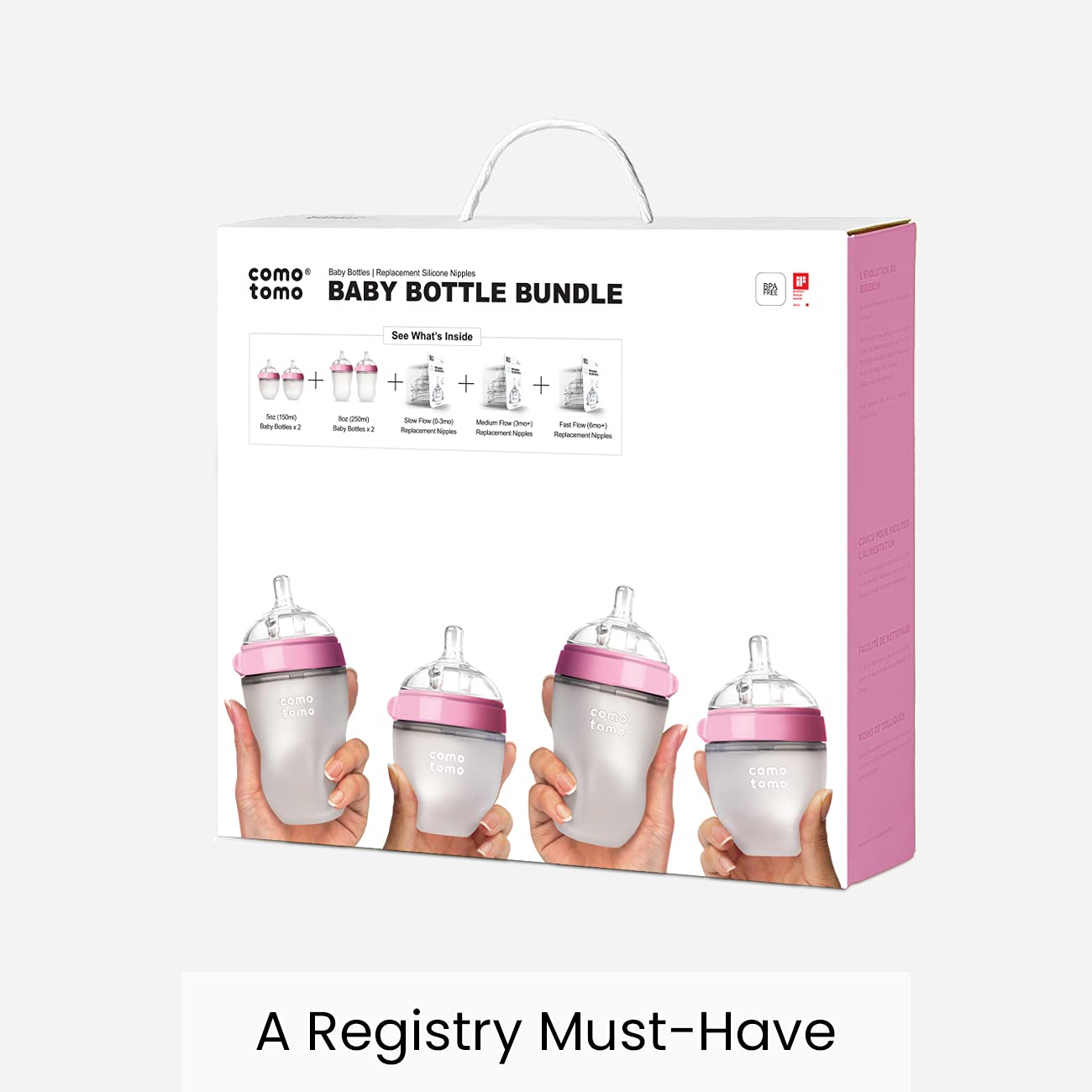 Comotomo  Baby Bottle Bundle Pink Comotomo Yallatoys