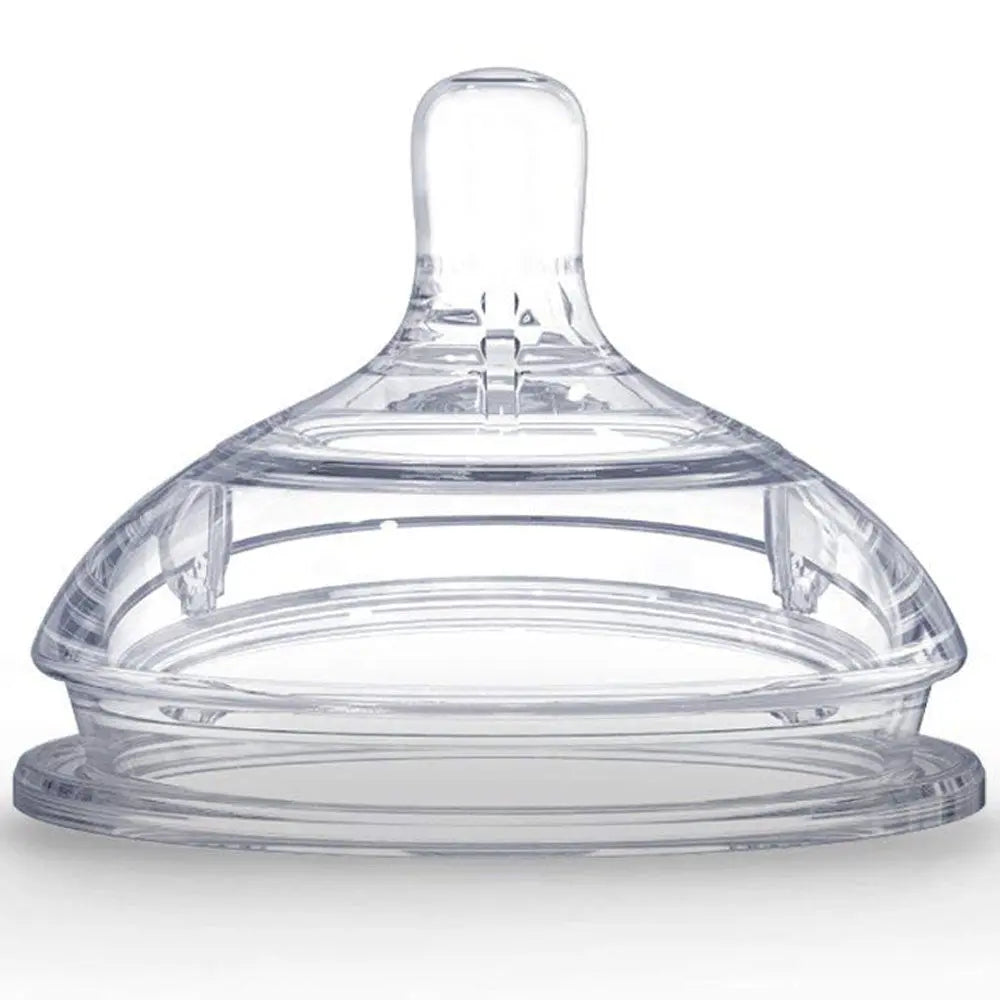 Comotomo  Natural Teat Silicone Nipples Slow Flow  2 Count Pack Transparent Comotomo Yallatoys