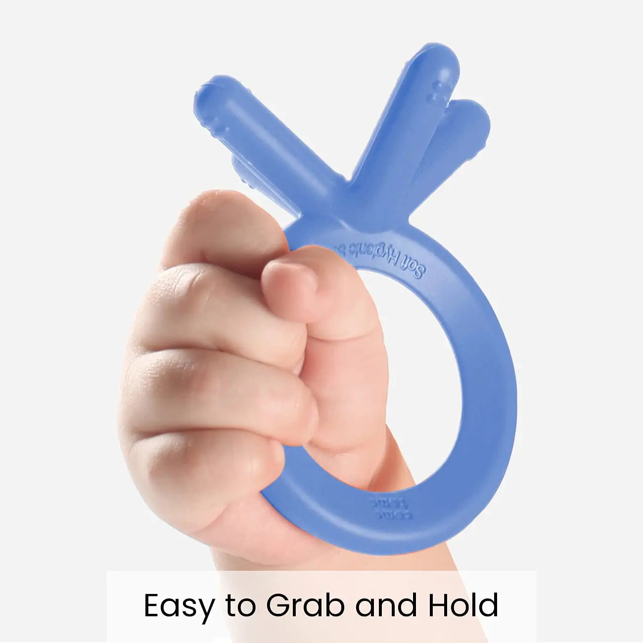 Comotomo  Silicone Baby Teether Blue Comotomo Yallatoys