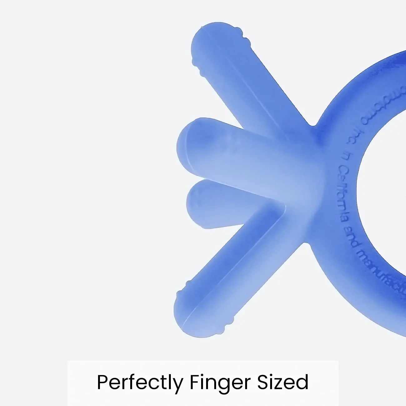 Comotomo  Silicone Baby Teether Blue Comotomo Yallatoys