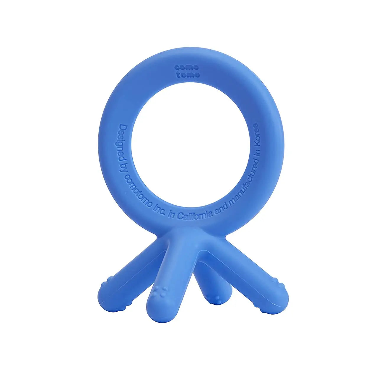 Comotomo  Silicone Baby Teether Blue Comotomo Yallatoys