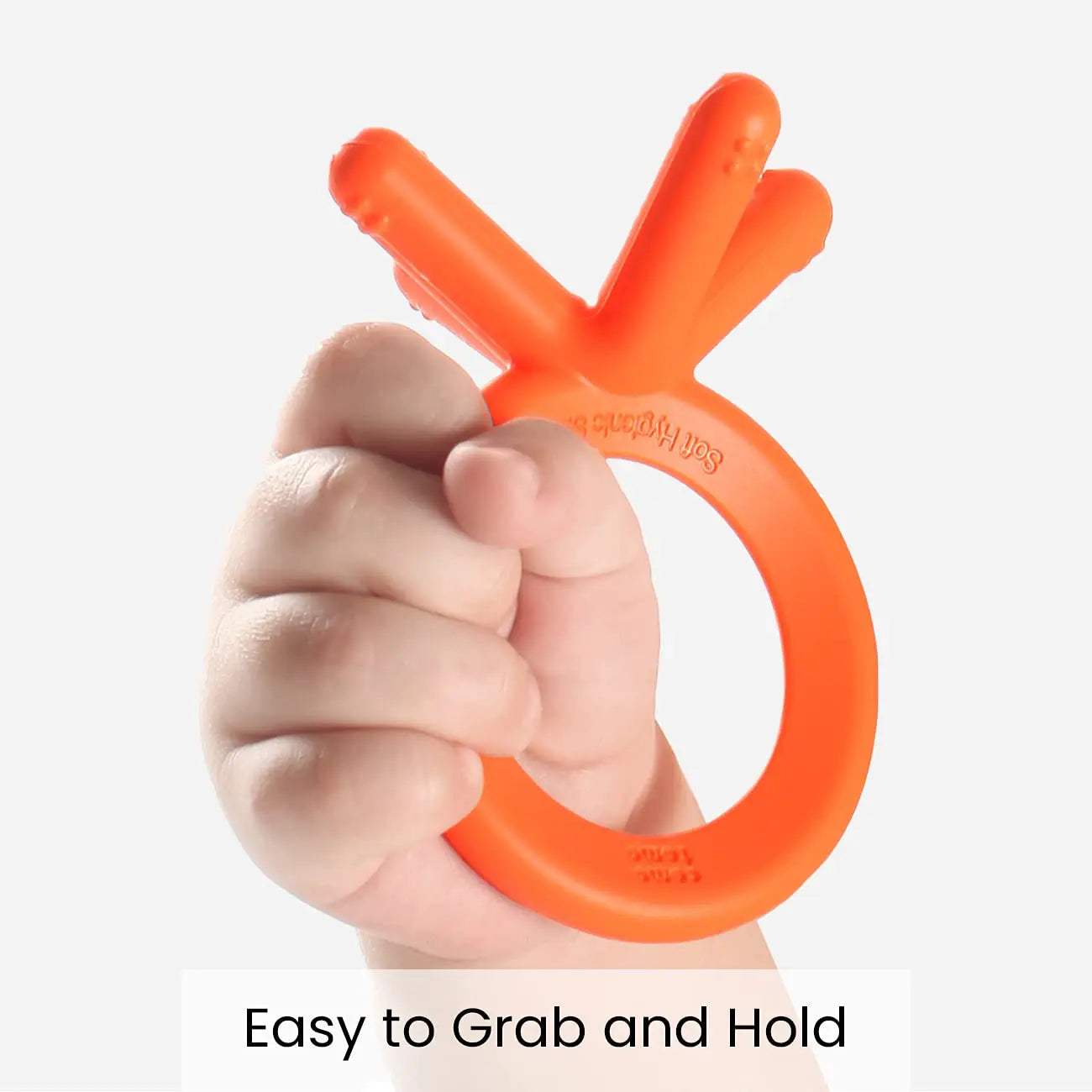 Comotomo  Silicone Baby Teether Orange Comotomo Yallatoys