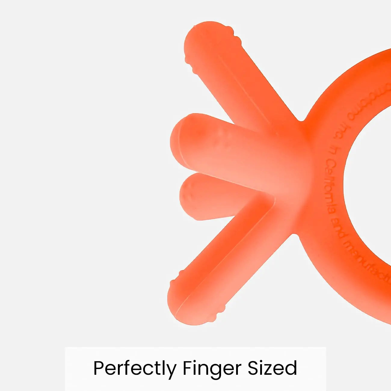Comotomo  Silicone Baby Teether Orange Comotomo Yallatoys
