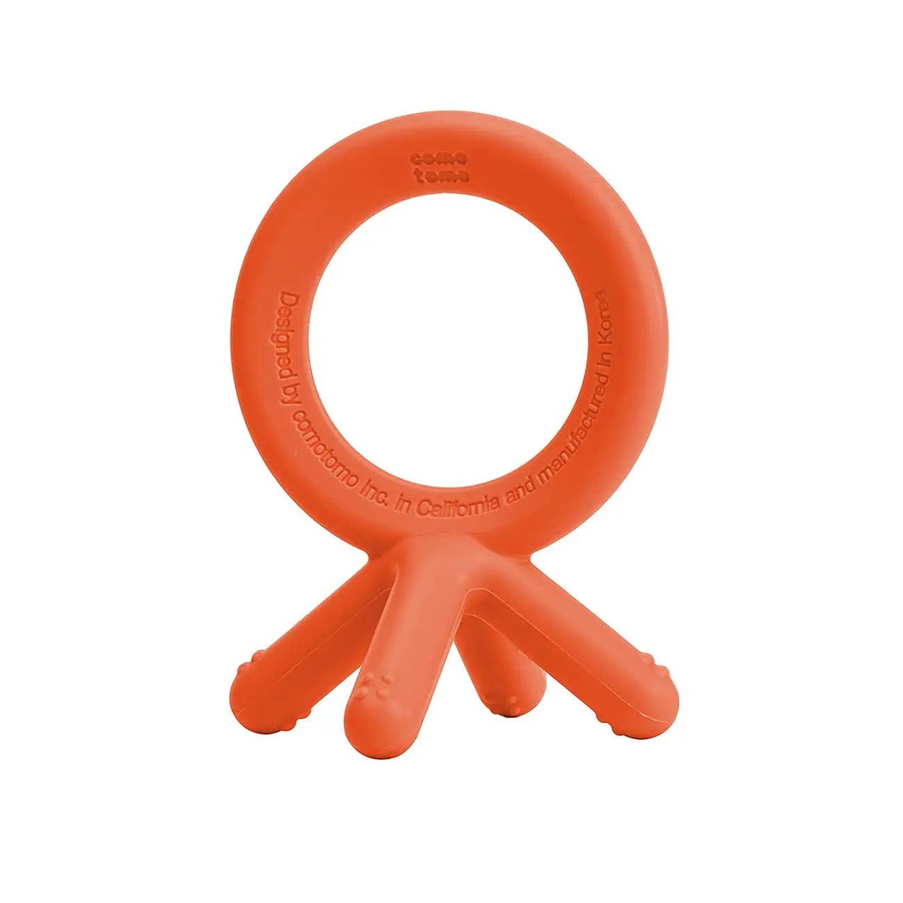 Comotomo  Silicone Baby Teether Orange Comotomo Yallatoys
