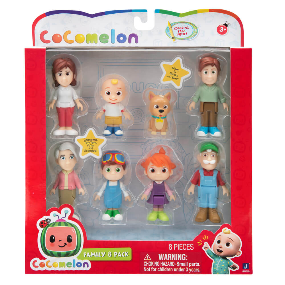 Buy Cocomelon Family Figure Pack 8 Pieces | Yallatoys.com