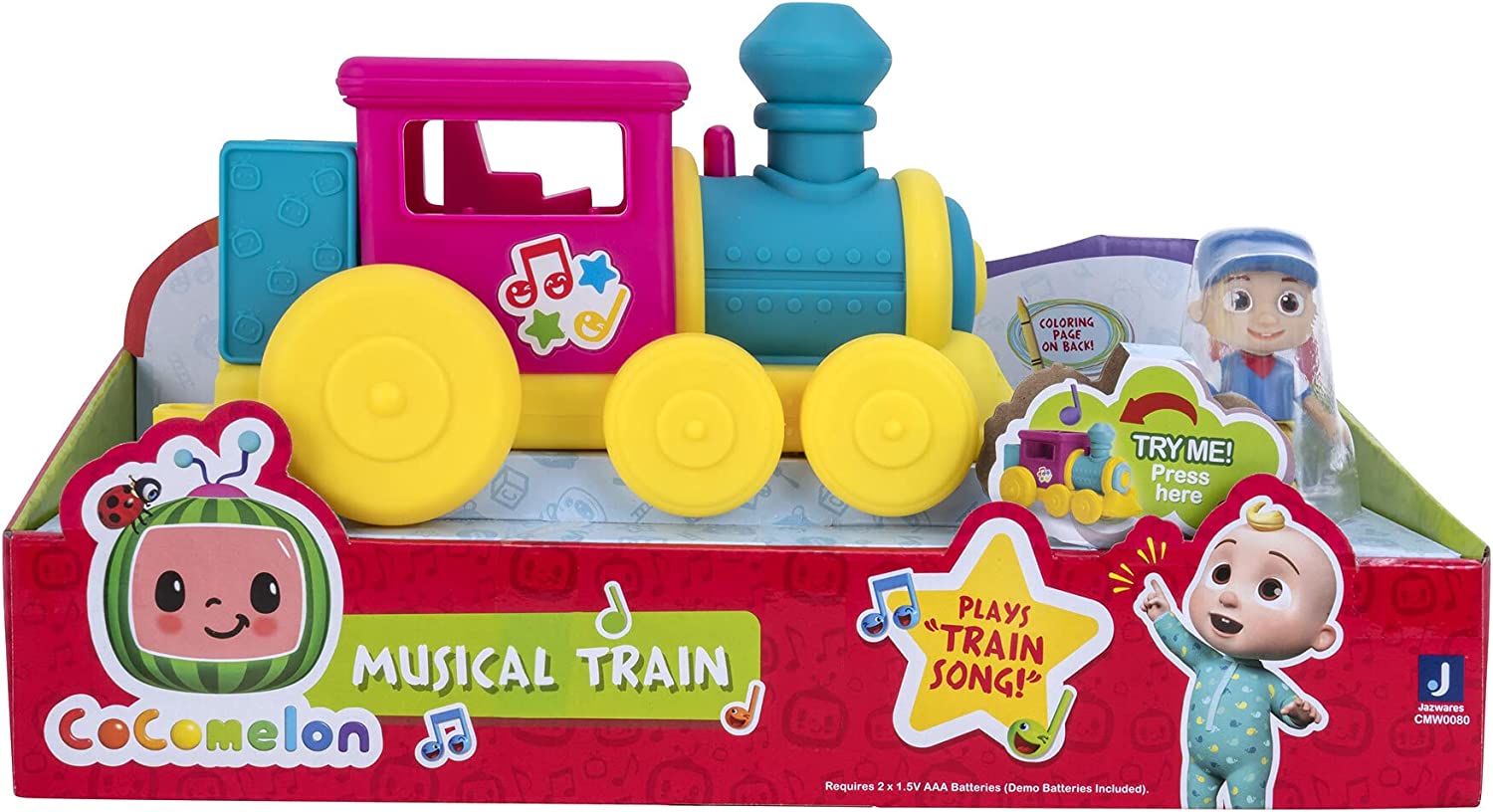Buy Cocomelon Feature Vehicle Train Multicolour with Sounds | Yallatoys.com