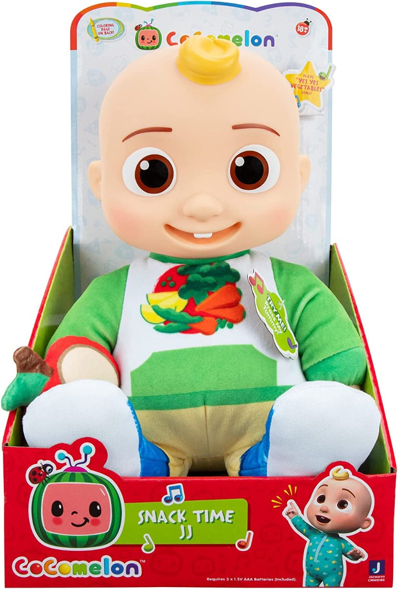 Buy Cocomelon Snack Time JJ Plush Toy with Red Apple Plush | Yallatoys.com
