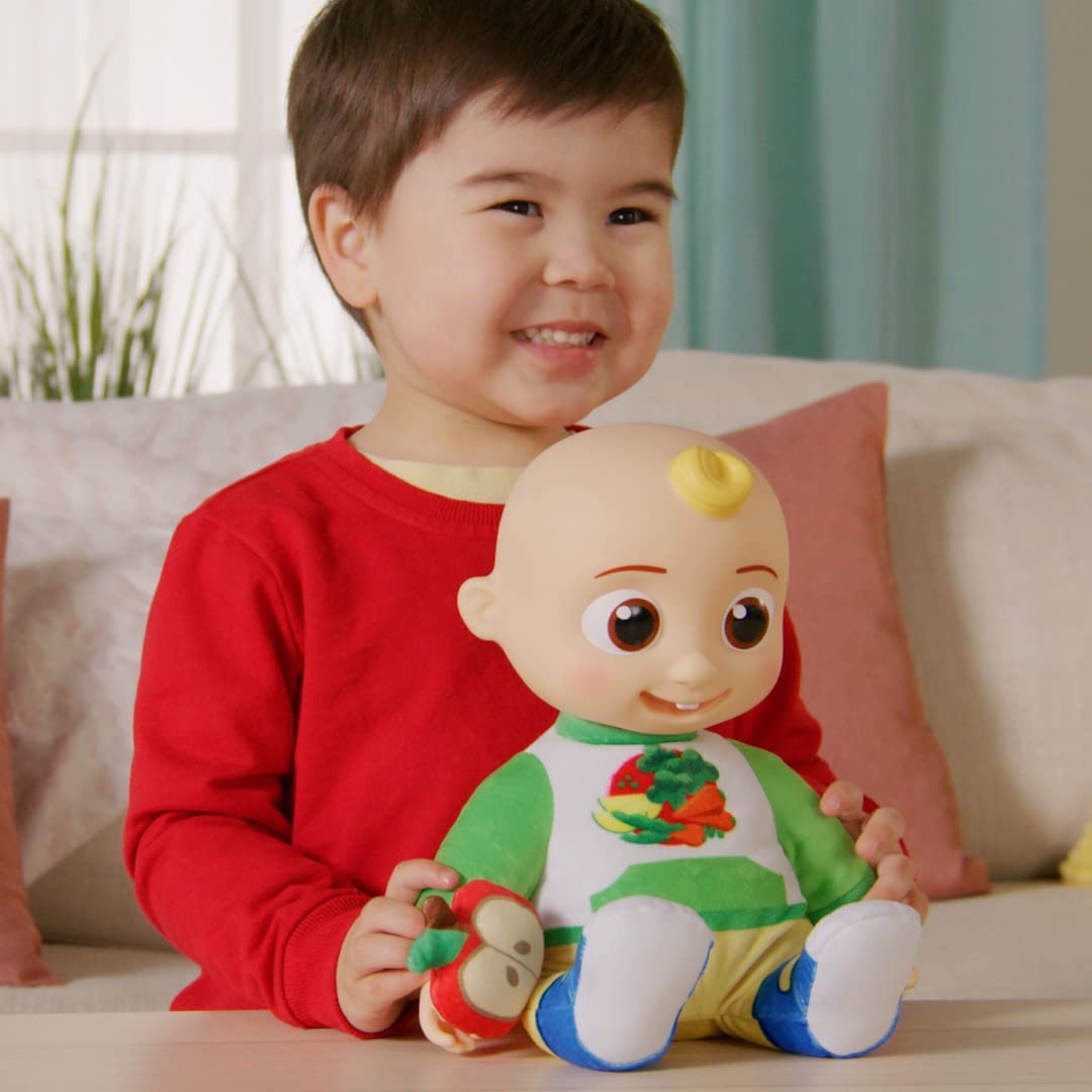 Buy Cocomelon Snack Time JJ Plush Toy with Red Apple Plush | Yallatoys.com