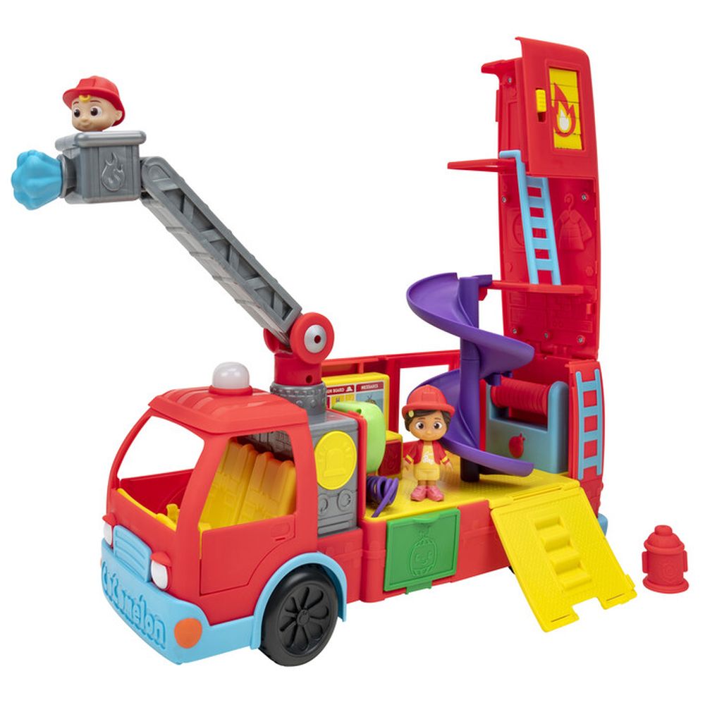 Buy Cocomelon Battery Operated Deluxe Transforming Firetruck | Yallatoys.com