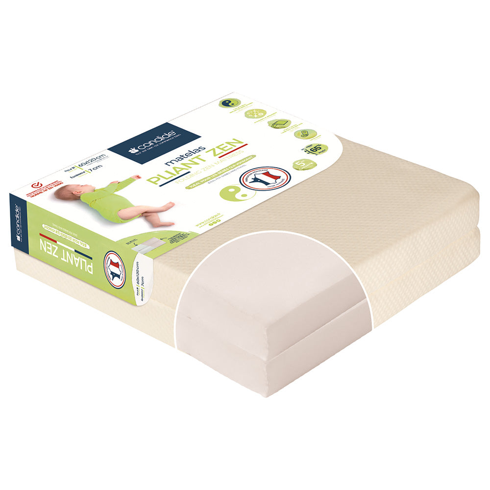 Candide Zen Foldable Baby Mattress White Candide Yallatoys