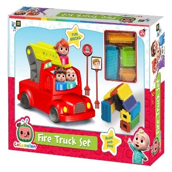 Buy Cocomelon Fire Truck Set Building Blocks | Yallatoys.com