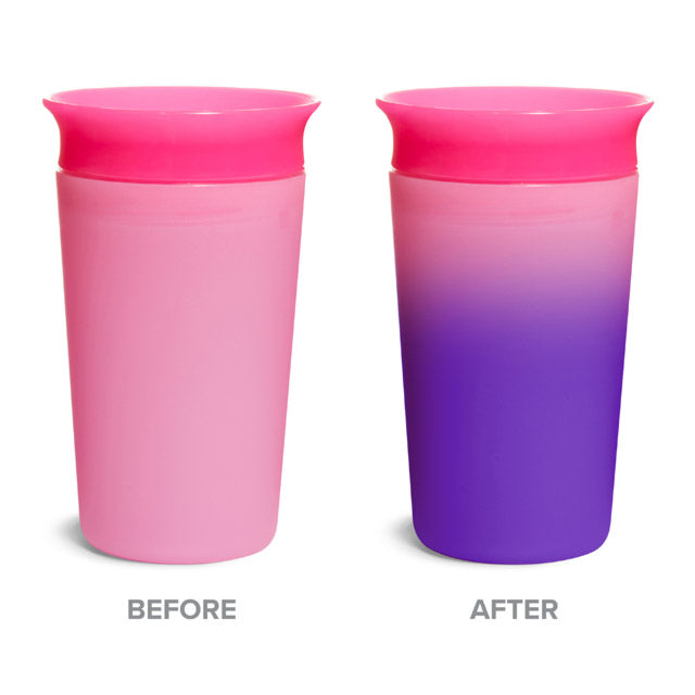 Munchkin - Miracle Colour Changing Cup 1pk 9oz - Pink Munchkin Yallatoys