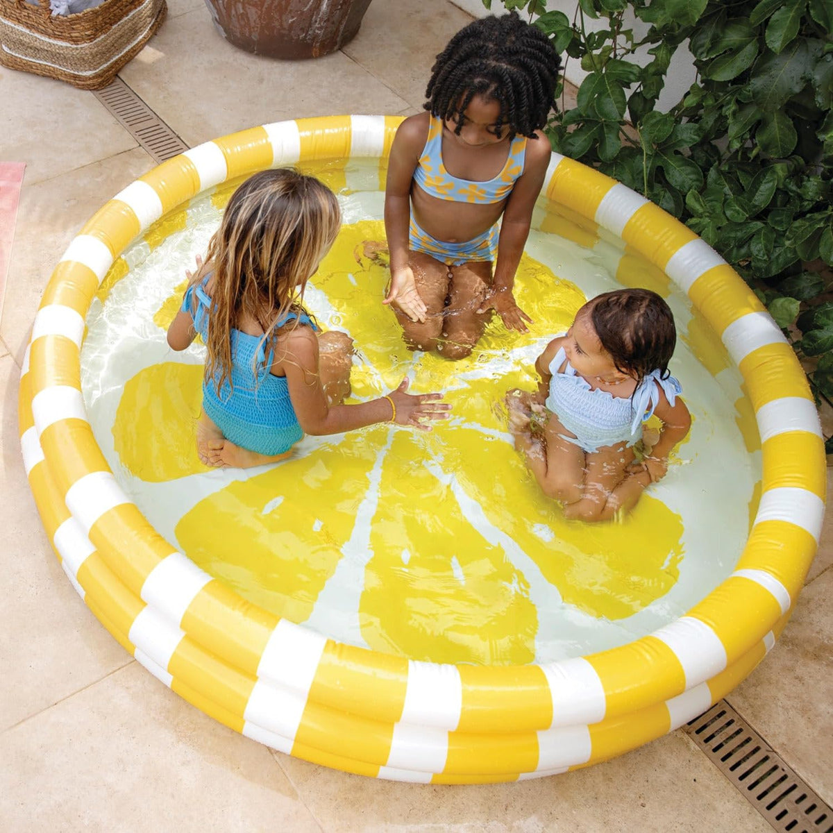 colorful fruit theme swimming pool