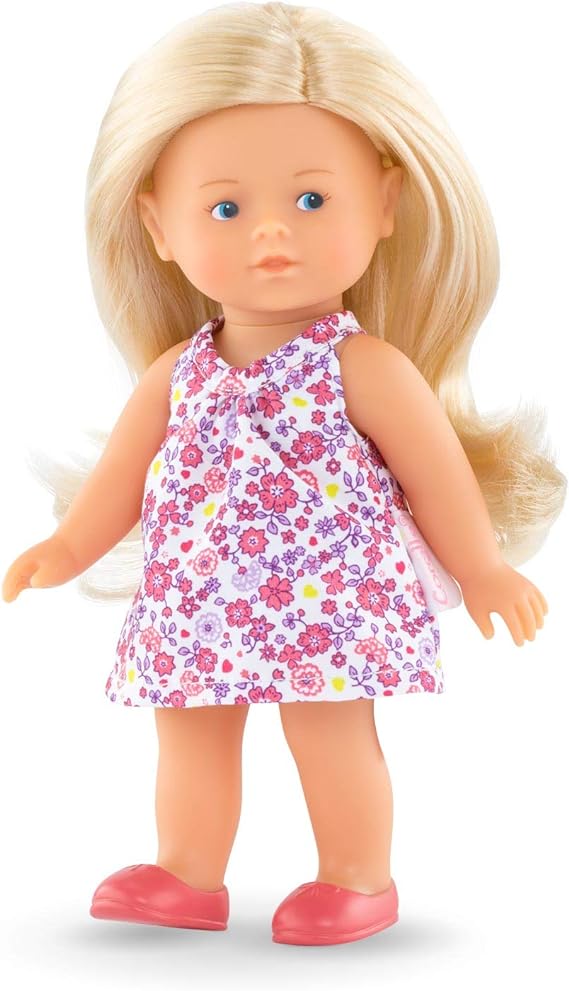 Buy Corolle Mini Corolline Rosy 8inch Doll with Blond Hair and Floral Dress | Yallatoys.com
