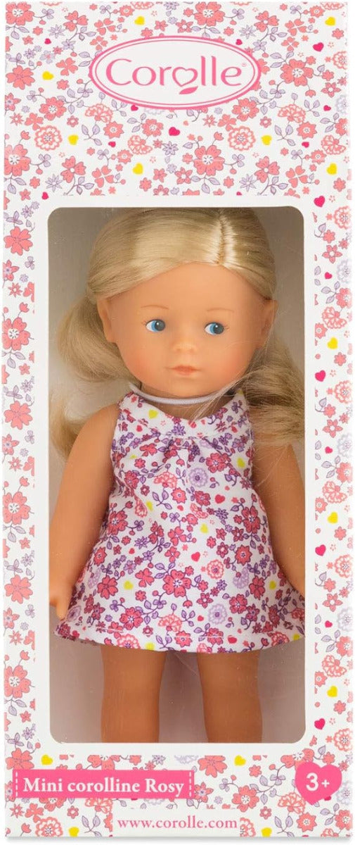Buy Corolle Mini Corolline Rosy 8inch Doll with Blond Hair and Floral Dress | Yallatoys.com