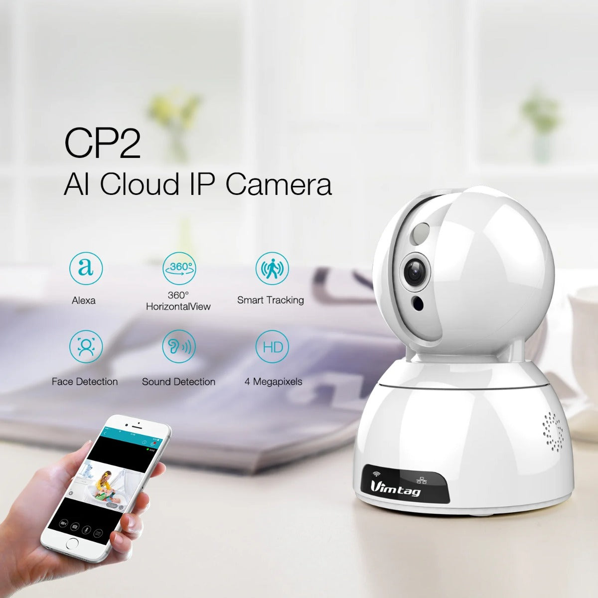 Vimtage CP2 1080P 2Mega Pixel IP Camera Vimtag Yallatoys