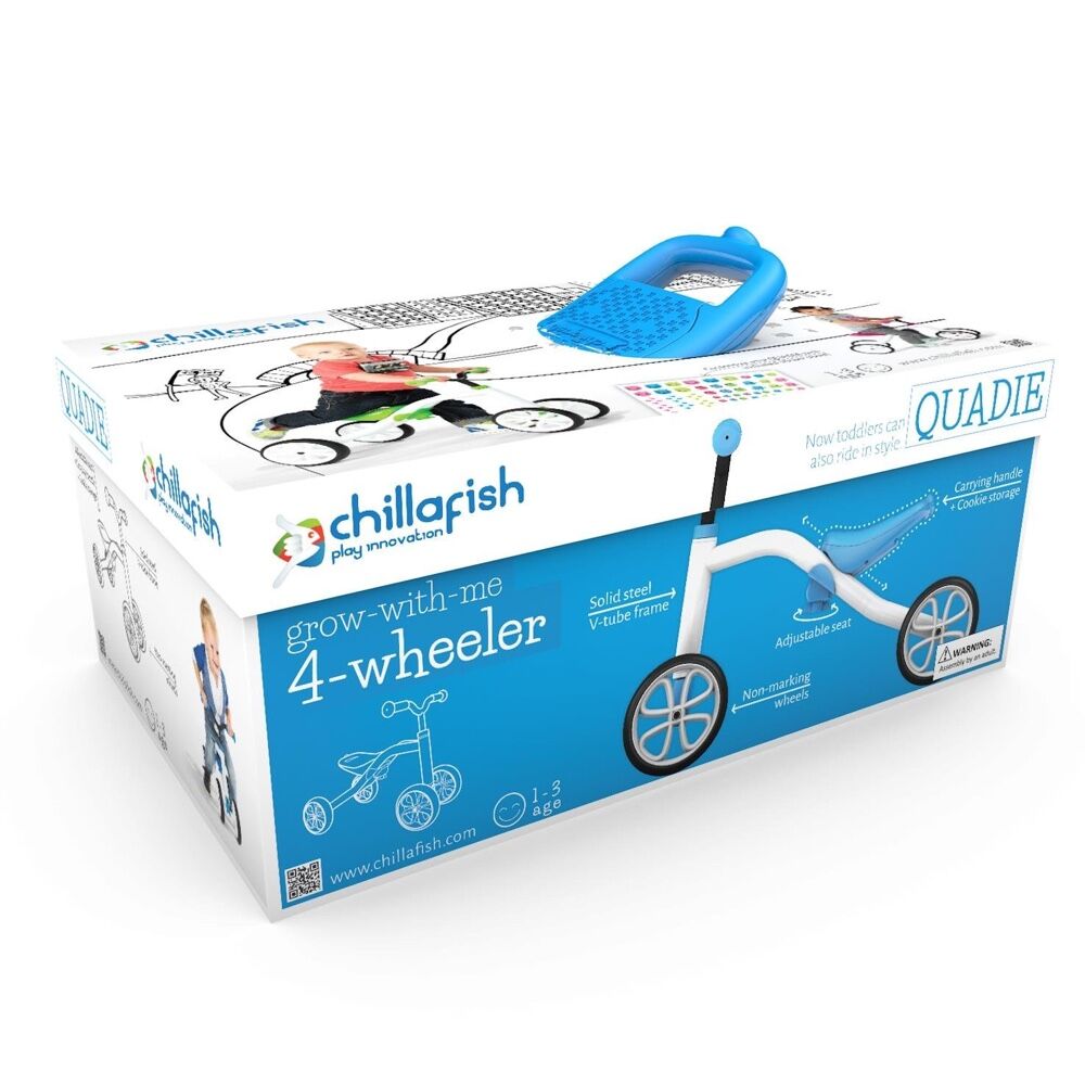 Buy ChillaFish Quadie 4-Wheeler Grow-with-Me Ride-On Blue | Yallatoys.com
