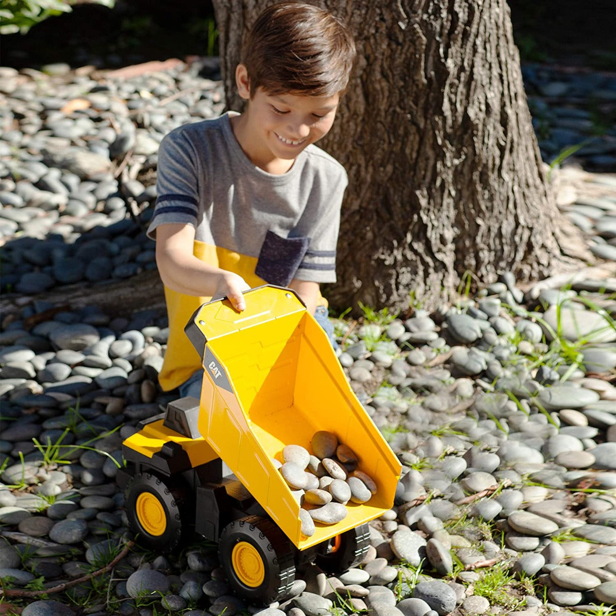 Buy Caterpillar Steel Dump Truck Yellow | Yallatoys.com