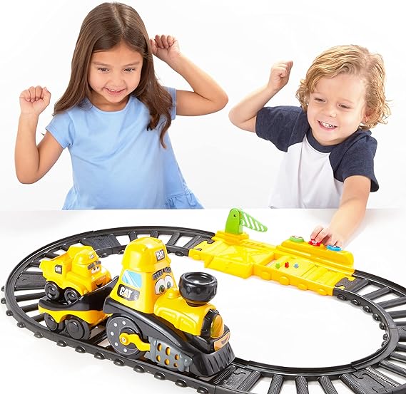 Buy Caterpillar Junior Crew Power Tracks Friends Train Set | Yallatoys.com