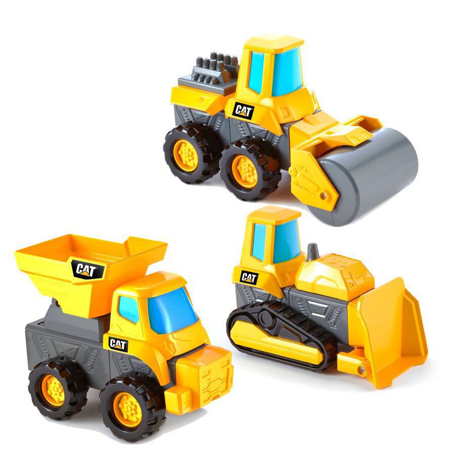 Buy Caterpillar Mix & Match 3 Pack Dump Truck Bulldozer & Road Roller (Sold Separately Subject to Availability) | Yallatoys.com