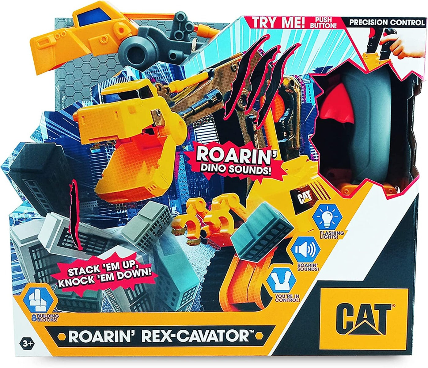 Buy Caterpillar Roaring Rex Cavator Battery Operated | Yallatoys.com