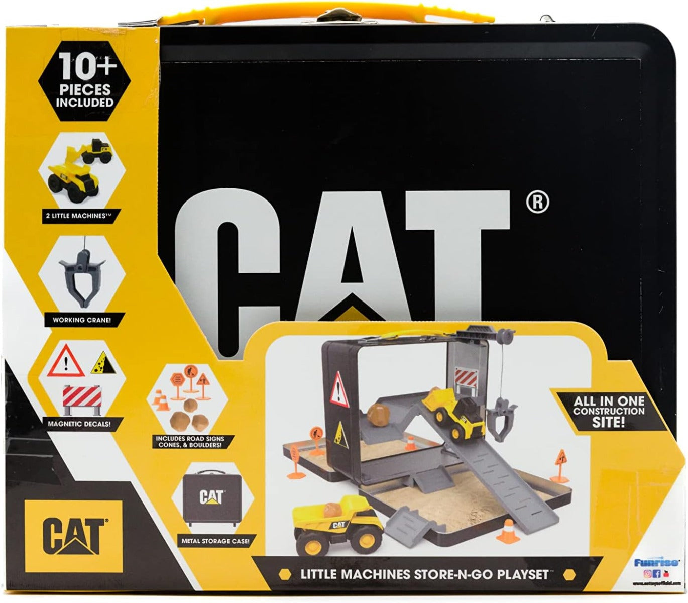 Buy Caterpillar Construction 10 piece Little Machines Store N Go Playset | Yallatoys.com