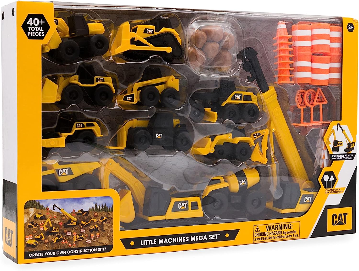 Buy Caterpillar Little Machines Mega Set with Exclusive Crane | Yallatoys.com