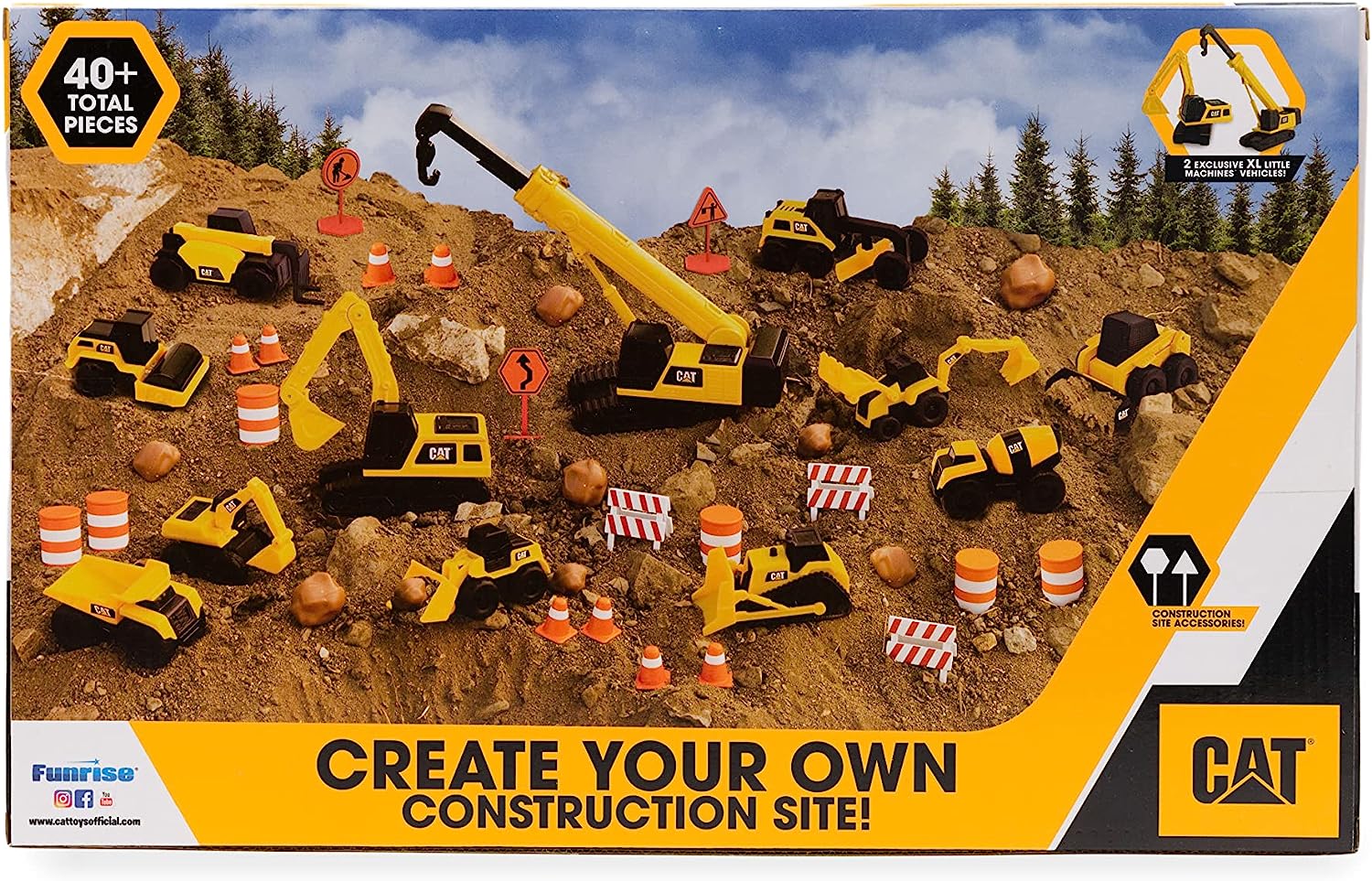 Buy Caterpillar Little Machines Mega Set with Exclusive Crane | Yallatoys.com