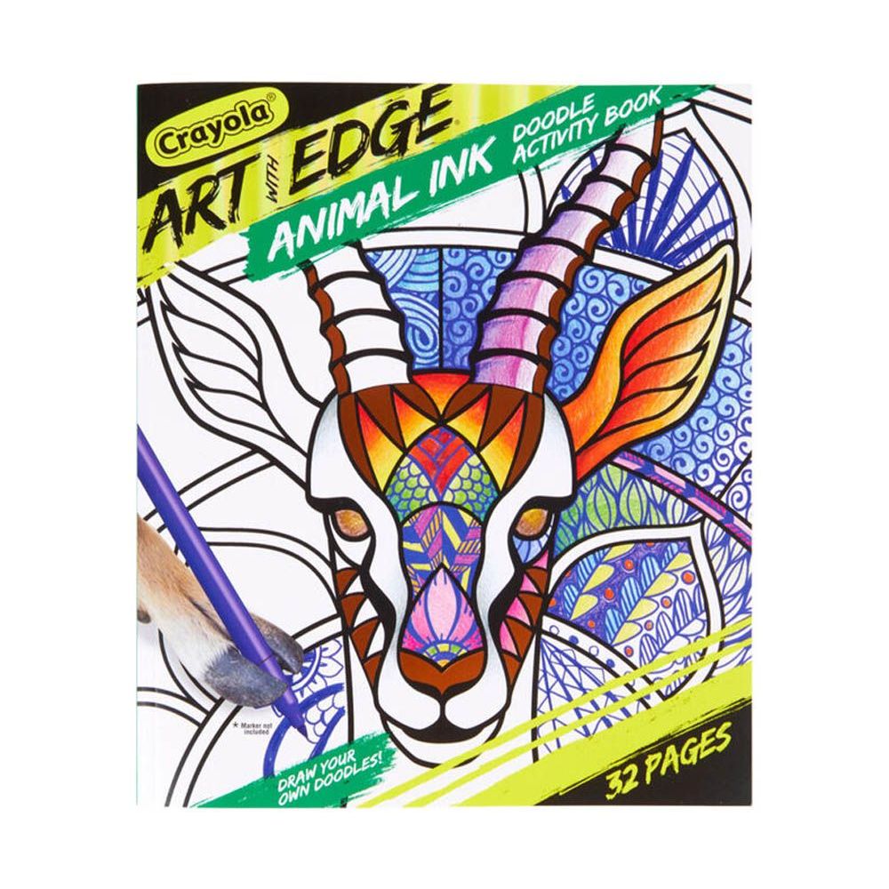 Buy Crayola Art With Edge Animal Ink Doodle Activity Book | Yallatoys.com
